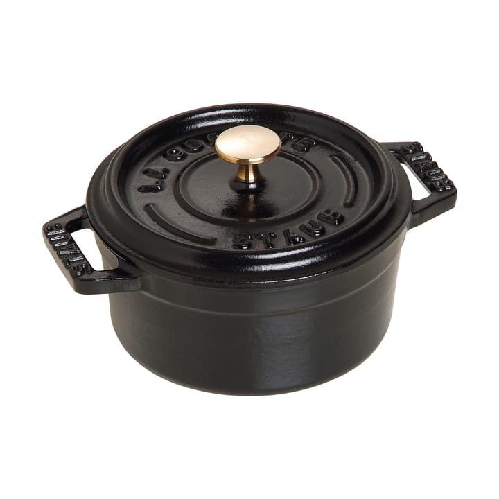 Staub La Cocotte στρογγυλή κατσαρόλα μαντεμένια 0,25 L - Μάυρο - STAUB