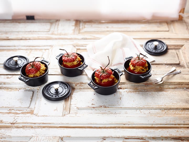Staub La Cocotte στρογγυλή κατσαρόλα μαντεμένια 0,25 L, Μάυρο STAUB