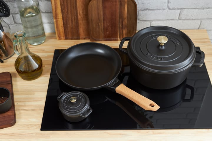Staub La Cocotte στρογγυλή κατσαρόλα μαντεμένια 0,25 L, Μάυρο STAUB