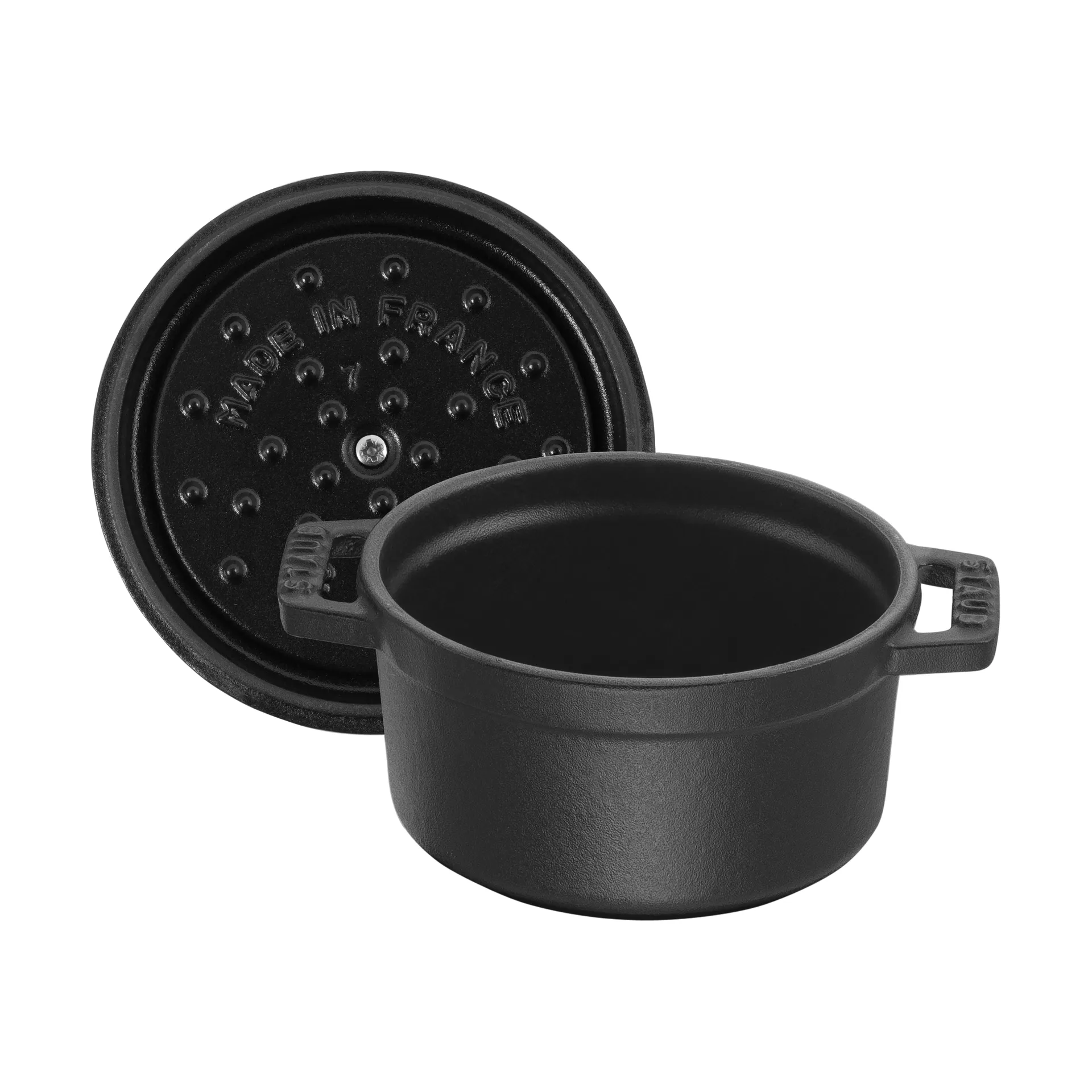 Staub La Cocotte στρογγυλή κατσαρόλα χυτοσίδηρου 0,4 L, Μάυρο STAUB