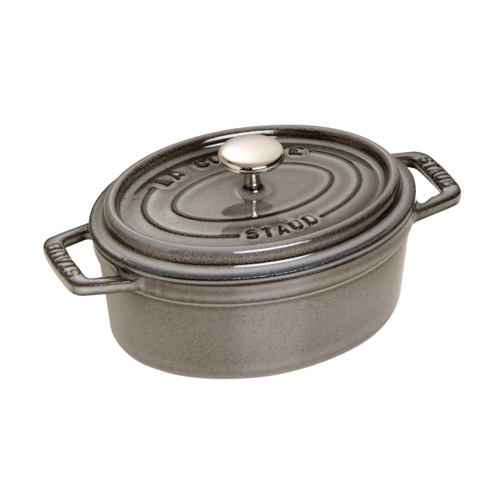 Staub La Cocotte οβάλ κατσαρόλα μαντέμι 0,6 L - Γραφίτης γκρι - STAUB