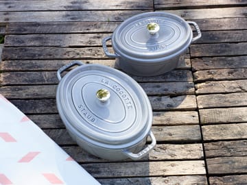 Staub La Cocotte οβάλ κατσαρόλα μαντέμι 0,6 L - Γραφίτης γκρι - STAUB