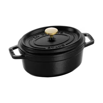 Staub La Cocotte οβάλ κατσαρόλα μαντέμι 0,6 L - Μάυρο - STAUB