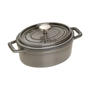 Staub La Cocotte οβάλ κατσαρόλα μαντέμι 1 L. - Γραφίτης γκρι - STAUB