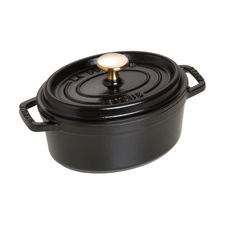 Staub La Cocotte οβάλ κατσαρόλα μαντέμι 1 L. - Μάυρο - STAUB