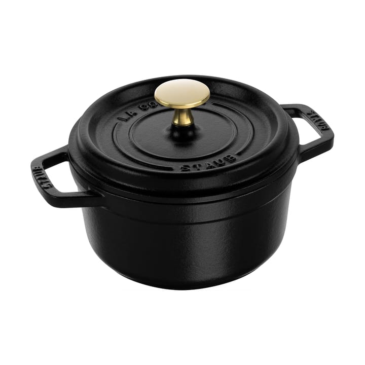 Staub La Cocotte στρογ�γυλή κατσαρόλα μαντεμένια 1,2 L - Μάυρο - STAUB