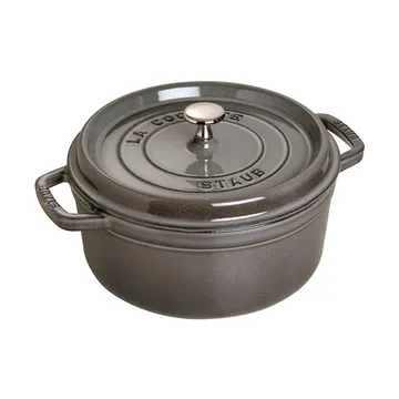 Staub La Cocotte στρογγυλή κατσαρόλα μαντεμένια 1,7 L - Γραφίτης γκρι - STAUB