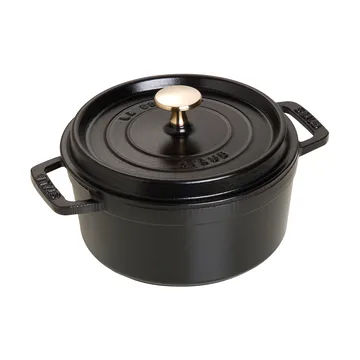 Staub La Cocotte στρογγυλή κατσαρόλα μαντεμένια 1,7 L - Μάυρο - STAUB