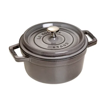 Staub La Cocotte στρογγυλή κατσαρόλα μαντεμένια 2,2 L - Γραφίτης γκρι - STAUB