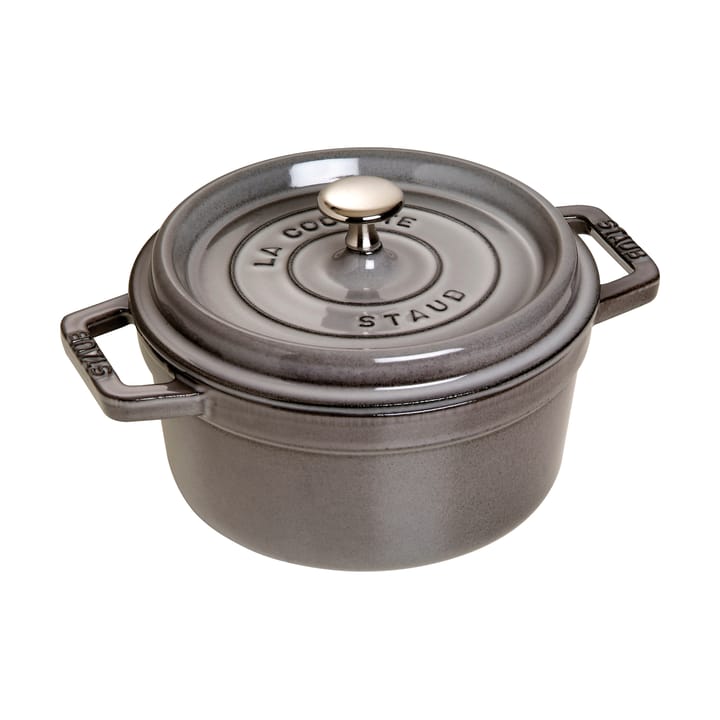 Staub La Cocotte στρογγυλή κατσαρόλα μαντεμένια 2,6 L - Γραφίτης γκρι - STAUB