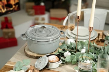 Staub La Cocotte στρογγυλή κατσαρόλα μαντεμένια 2,6 L - Γραφίτης γκρι - STAUB