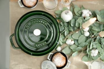 Staub La Cocotte στρογγυλή κατσαρόλα μαντεμένια 2,6 L - Πράσινο βασιλικόυ - STAUB