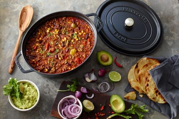 Staub La Cocotte οβάλ κατσαρόλα μαντεμένια 3,2 L - Μάυρο - STAUB