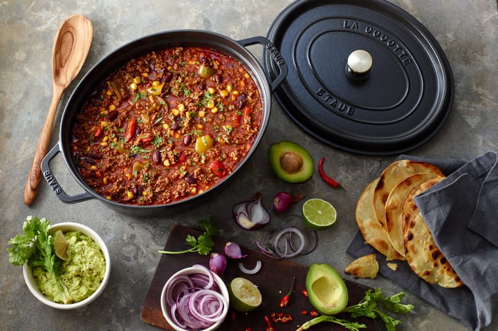 Staub La Cocotte οβάλ κατσαρόλα μαντεμένια 3,2 L, Μάυρο STAUB