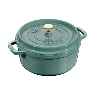 Staub La Cocotte στρογγυλή κατσαρόλα μαντεμένια 3,8 L - Ξύλο ευκαλύπτου - STAUB