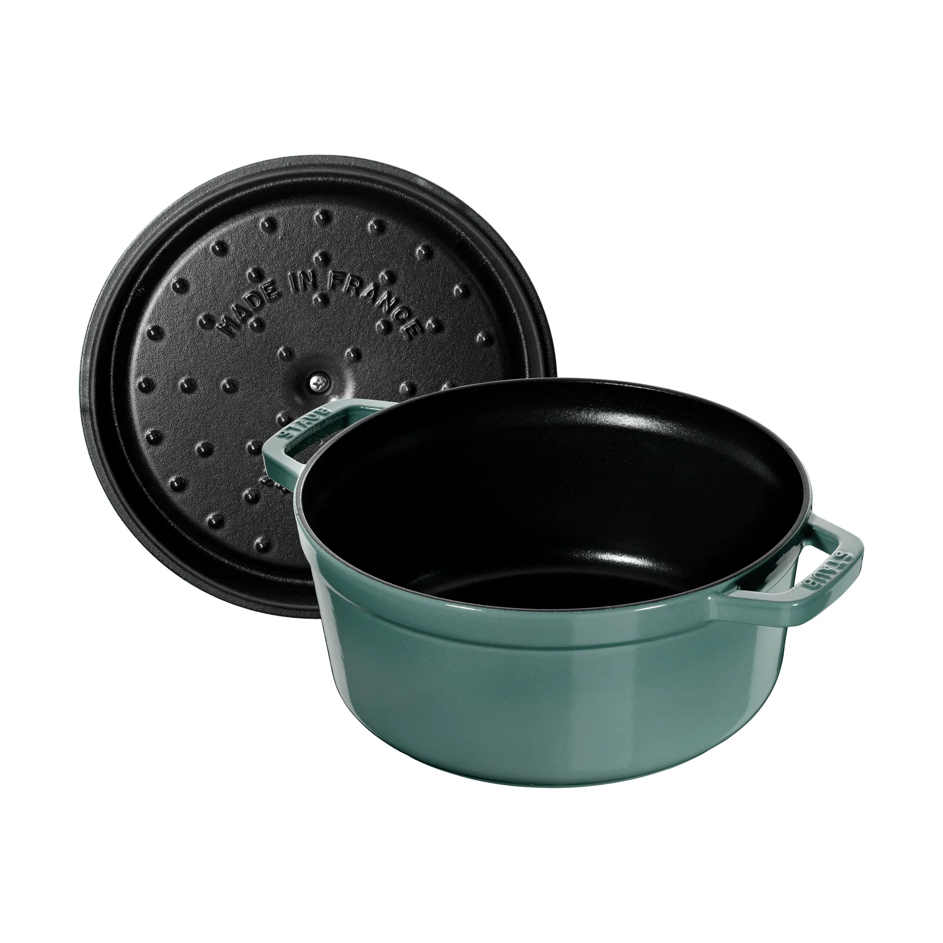 Staub La Cocotte στρογγυλή κατσαρόλα μαντεμένια 3,8 L, Ξύλο ευκαλύπτου STAUB