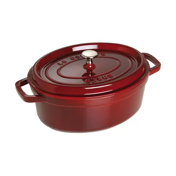 Staub La Cocotte οβάλ κατσαρόλα μαντεμένια 4,2 L - Γρεναδίνι κόκκινο - STAUB