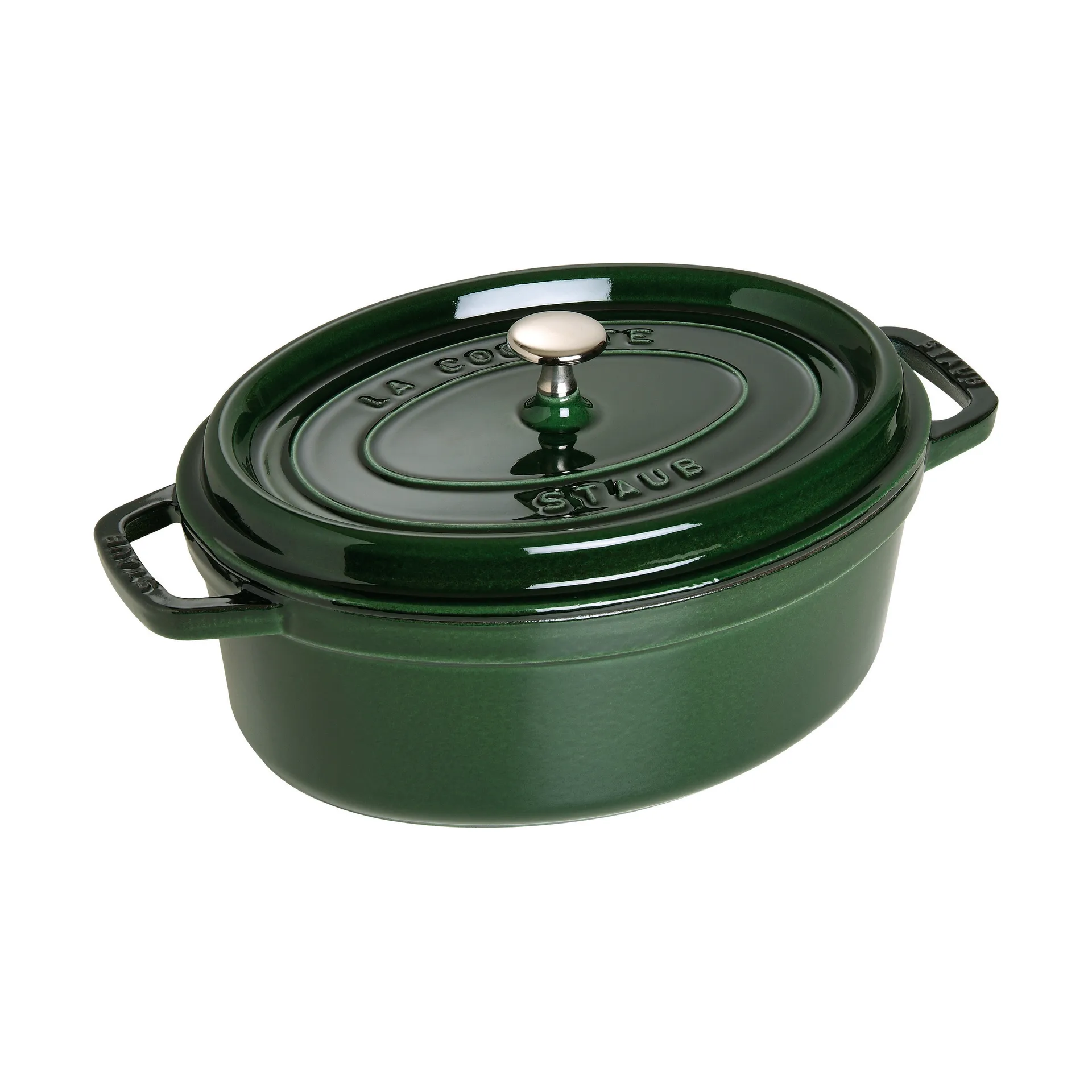 Staub La Cocotte οβάλ κατσαρόλα μαντεμένια 4,2 L, Πράσινο βασιλικόυ STAUB