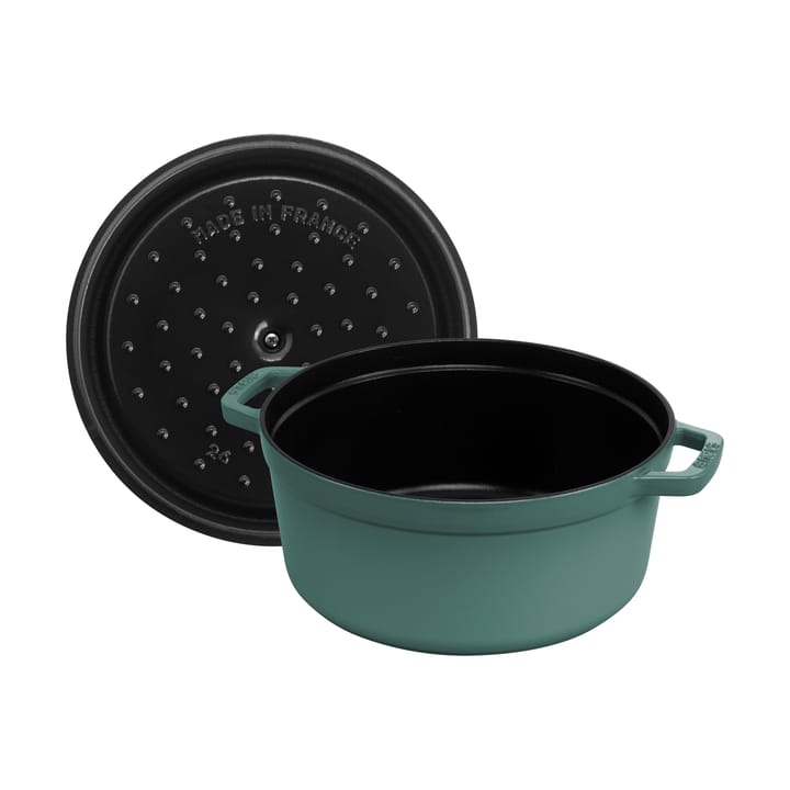 Staub La Cocotte στρογγυλή κατσαρόλα μαντεμένια 5,2 L, Ξύλο ευκαλύπτου STAUB
