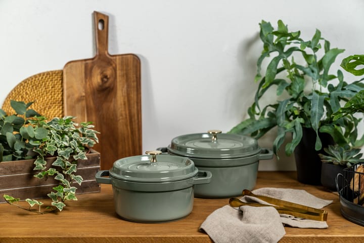Staub La Cocotte στρογγυλή κατσαρόλα μαντεμένια 5,2 L, Ξύλο ευκαλύπτου STAUB