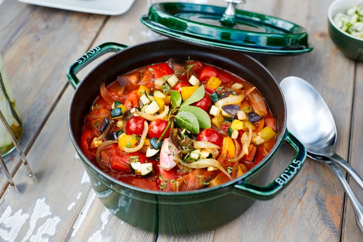 Staub La Cocotte στρογγυλή κατσαρόλα μαντεμένια 5,2 L, Πράσινο βασιλικόυ STAUB