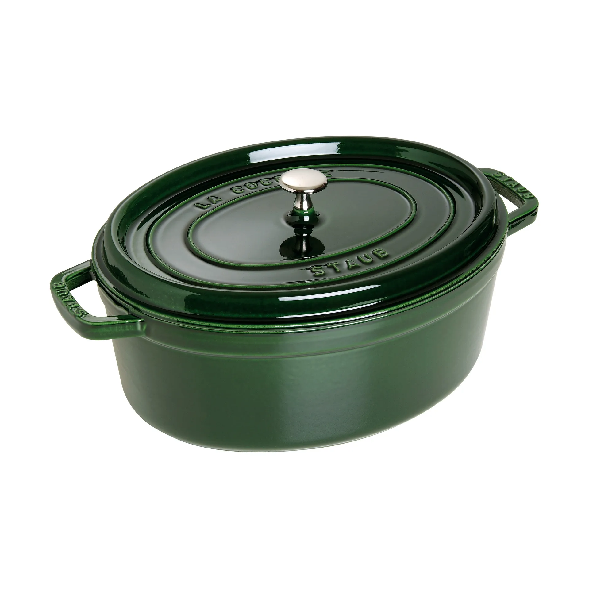 Staub La Cocotte οβάλ κατσαρόλα μαντεμένια 5,5 L, Πράσινο βασιλικόυ STAUB