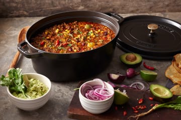 Staub La Cocotte οβάλ κατσαρόλα μαντεμένια 5,5 L - Μάυρο - STAUB