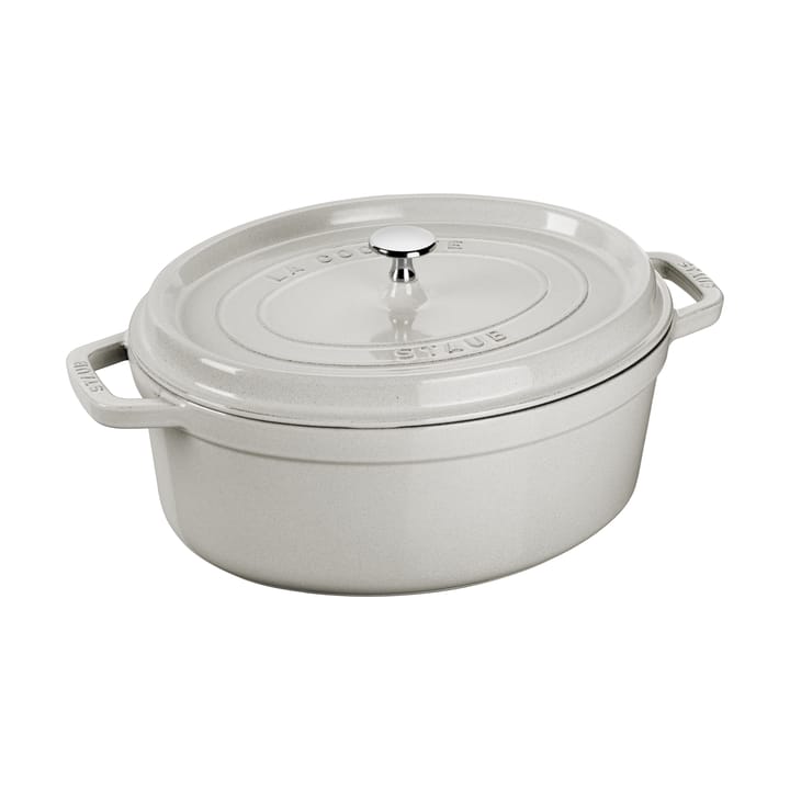 Staub La Cocotte οβάλ κατσαρόλα μαντεμένια 6,7 L - White truffle - STAUB