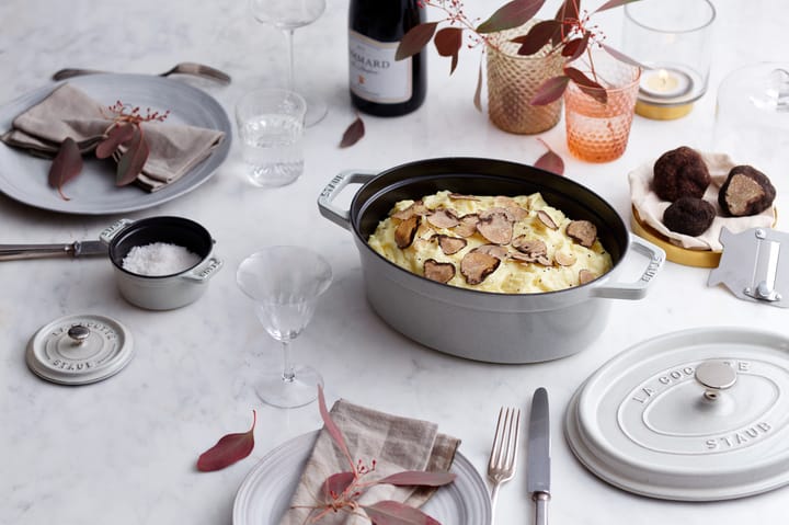 Staub La Cocotte οβάλ κατσαρόλα μαντεμένια 6,7 L, White truffle STAUB