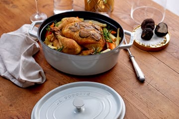 Staub La Cocotte οβάλ κατσαρόλα μαντεμένια 6,7 L - White truffle - STAUB