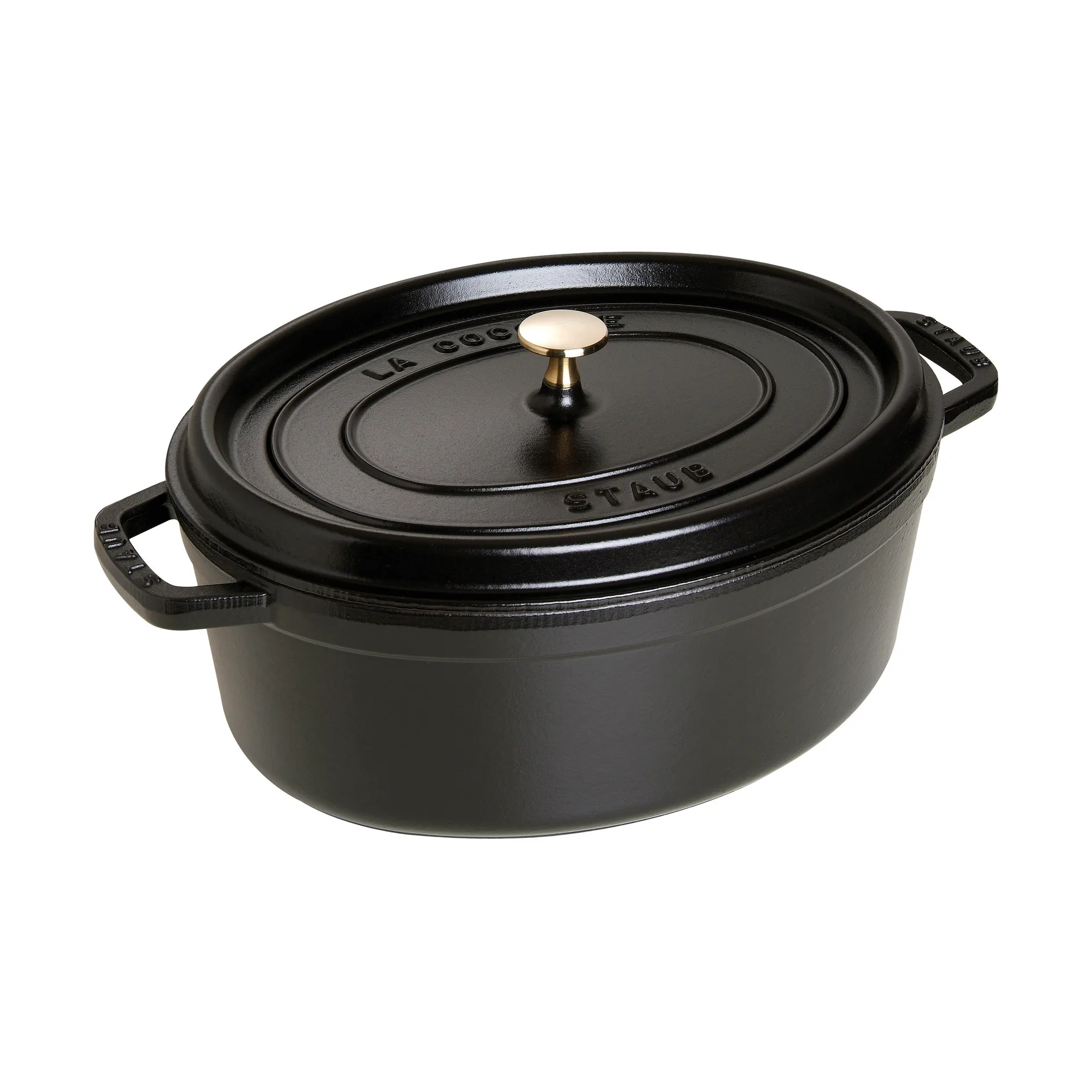 Staub La Cocotte οβάλ κατσαρόλα μαντεμένια 6,7 L, Μάυρο STAUB