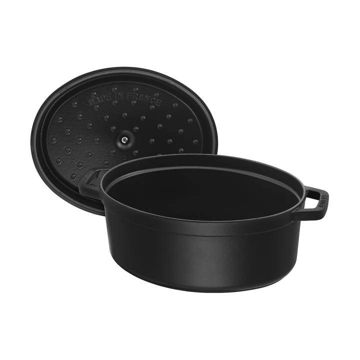 Staub La Cocotte οβάλ κατσαρόλα μαντεμένια 6,7 L, Μάυρο STAUB