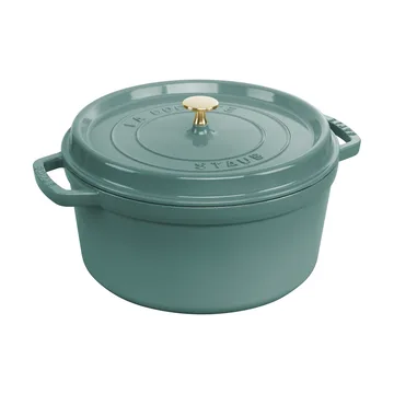 Staub La Cocotte στρογγυλή κατσαρόλα μαντεμένια 6,7 L - Ξύλο ευκαλύπτου - STAUB