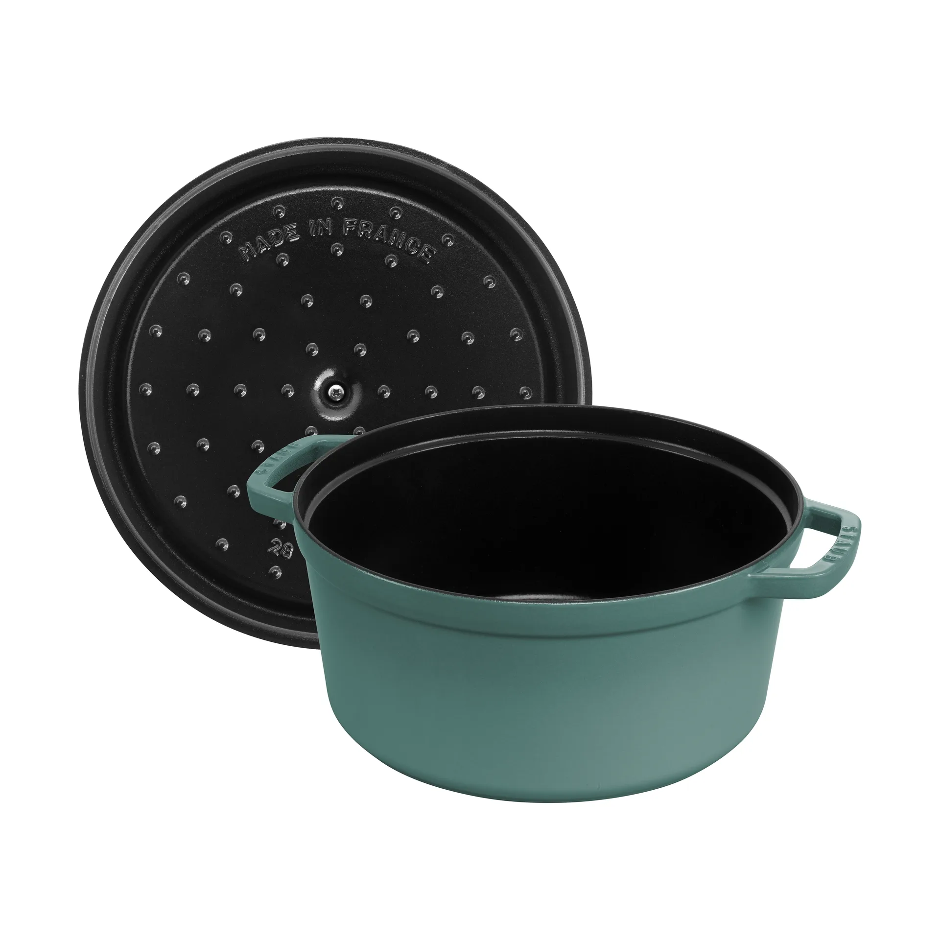 Staub La Cocotte στρογγυλή κατσαρόλα μαντεμένια 6,7 L, Ξύλο ευκαλύπτου STAUB