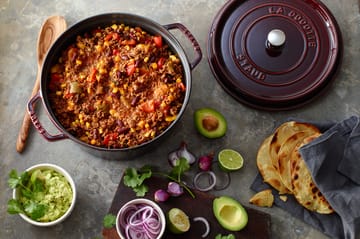 Staub La Cocotte στρογγυλή κατσαρόλα μαντεμένια 6,7 L - Γρεναδίνι κόκκινο - STAUB