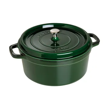 Staub La Cocotte στρογγυλή κατσαρόλα μαντεμένια 6,7 L - Πράσινο βασιλικόυ - STAUB
