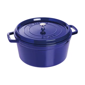 Staub La Cocotte στρογγυλή κατσαρόλα μαντεμένια 8,4 L - Σκούρο μπλε - STAUB