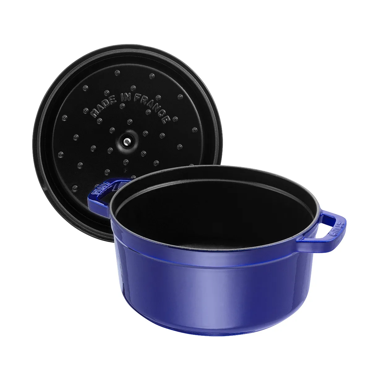Staub La Cocotte στρογγυλή κατσαρόλα μαντεμένια 8,4 L, Σκούρο μπλε STAUB