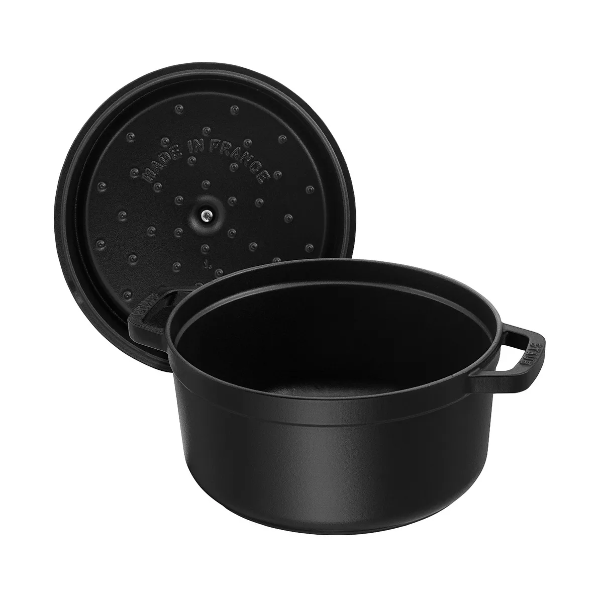 Staub La Cocotte στρογγυλή κατσαρόλα μαντεμένια 8,4 L, Μάυρο STAUB
