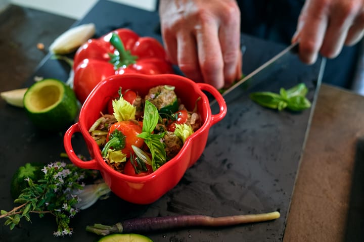 Staub mini κατσαρόλα πιπεριά 0,47 L, Πορτοκαλί-κόκκινο STAUB