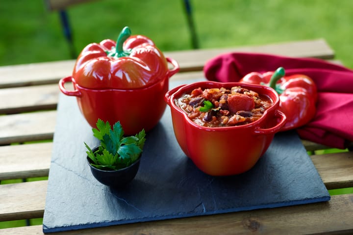 Staub mini κατσαρόλα πιπεριά 0,47 L, Πορτοκαλί-κόκκινο STAUB