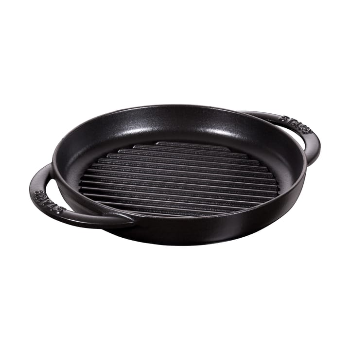 Staub Pure γκριλ τηγάνι χυτοσίδηρο στρογγυλό μαύρο - Ø22 εκ. - STAUB