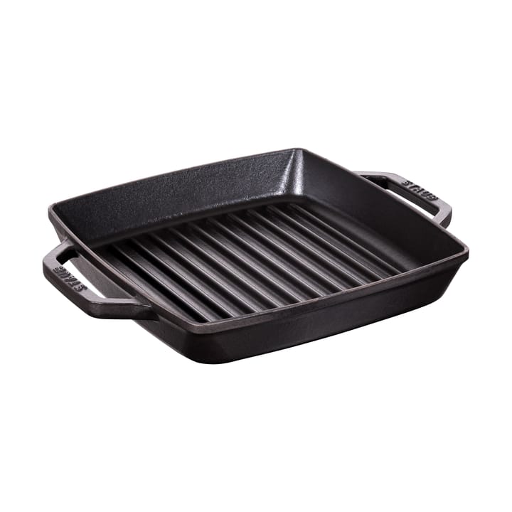 Staub Pure τηγάνι γκριλ χυτοσίδηρο τετράγωνο μαύρο - 23 εκ. - STAUB