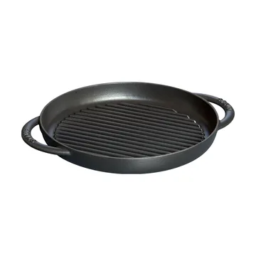 Staub Pure γκριλ τηγάνι χυτοσίδηρο στρογγυλό μαύρο - Ø26 εκ. - STAUB