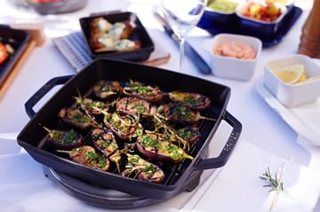 Staub Pure τηγάνι γκριλ χυτοσίδηρο τετράγωνο μαύρο - 28 εκ. - STAUB