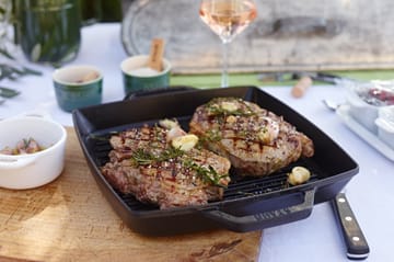 Staub Pure τηγάνι γκριλ χυτοσίδηρο τετράγωνο μαύρο - 28 εκ. - STAUB