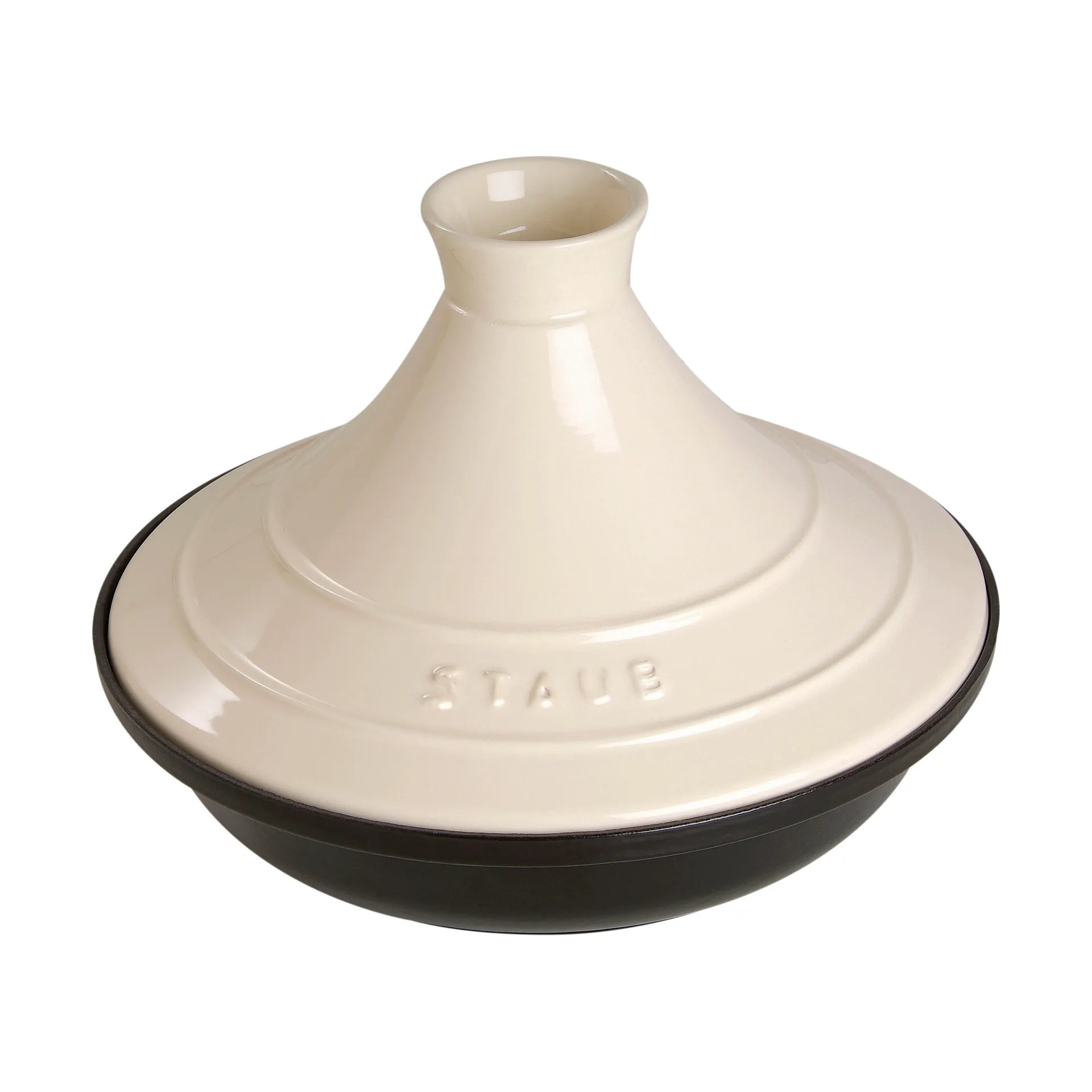 Staub Tagine χυτοσίδηρος μαύρο-μπεζ, 20 εκ. STAUB