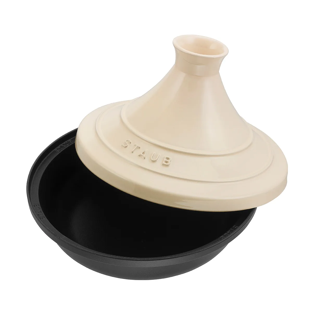 Staub Tagine χυτοσίδηρος μαύρο-μπεζ, 28 εκ. STAUB