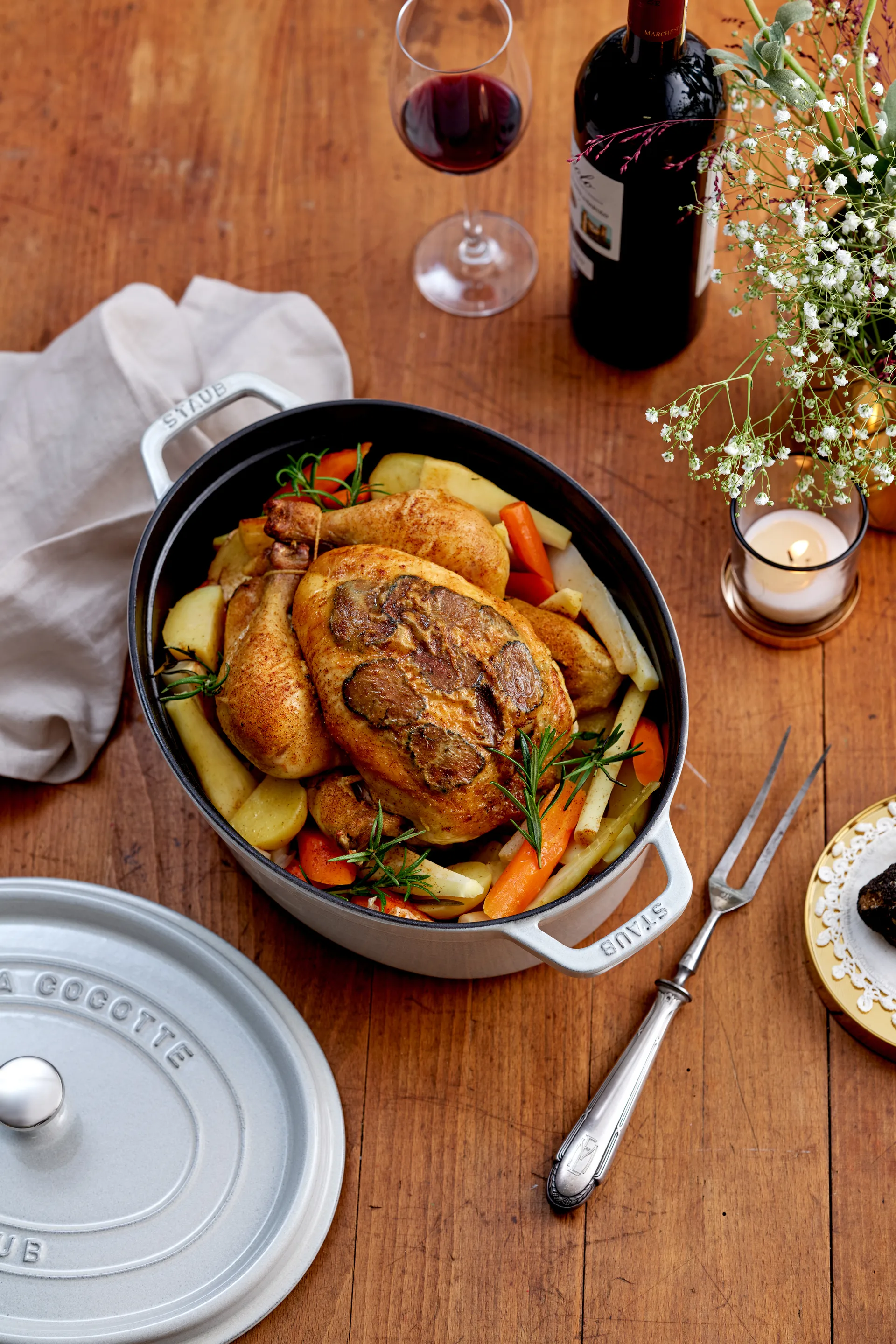 Staub Truffle οβάλ γάστρα Λευκό, 5,5 l STAUB