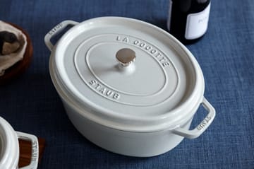 Staub Truffle οβάλ γάστρα Λευκό - 8 l - STAUB